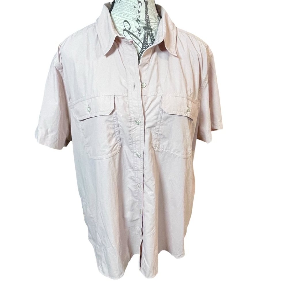 Eddie Bauer Pink Casual Button Down Shirt - Picture 2 of 8